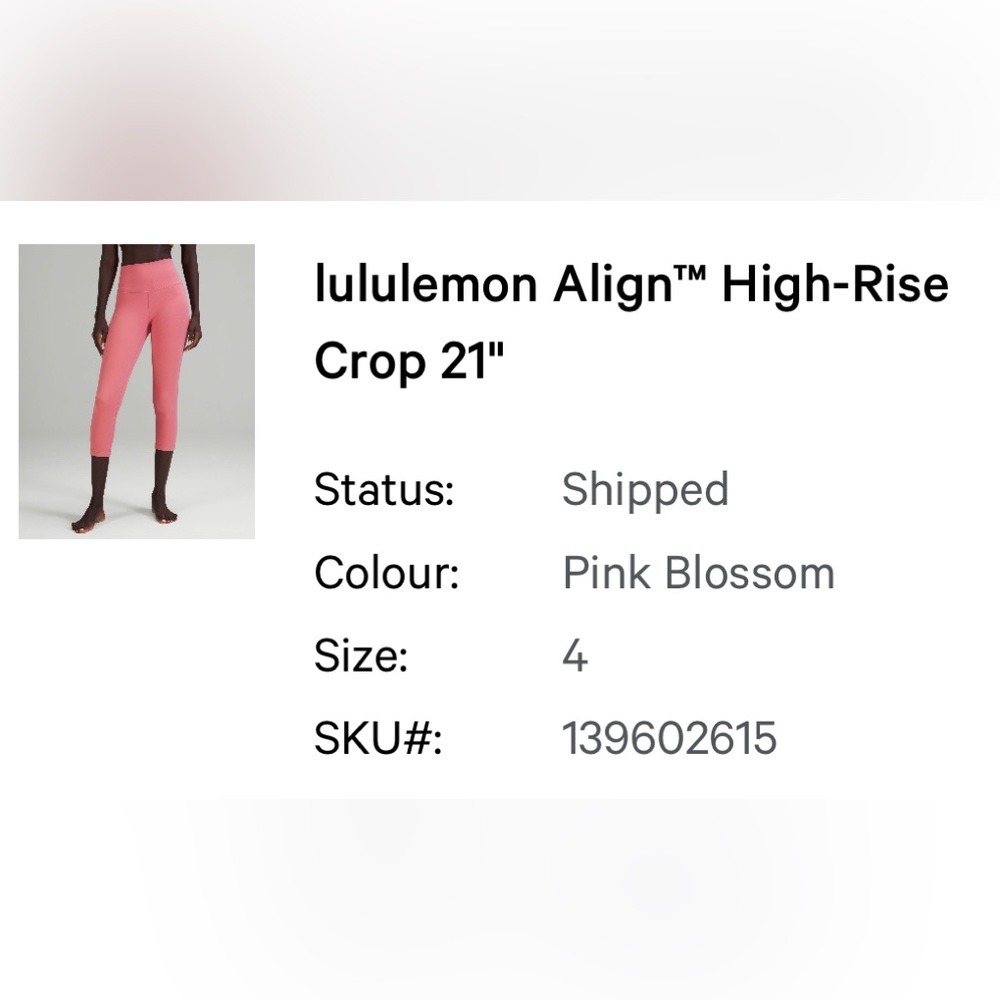 Lululemon Align Crop 21”